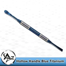 GERMAN STAINLESS WEST PERIOSTEAL ELEVATOR W2 BLUE TITANIUM HOLLOW HANDLE DENTAL