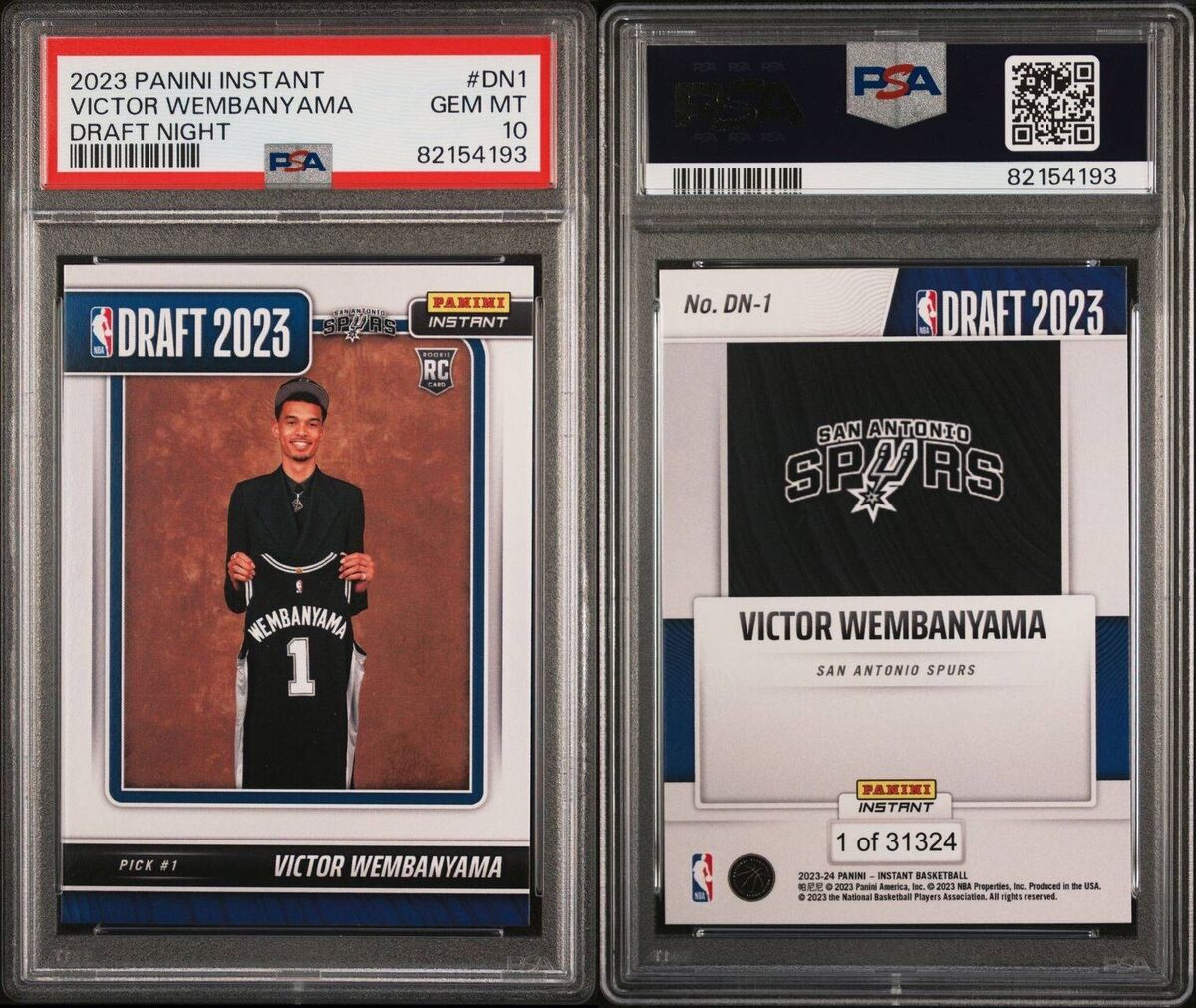 PSA 10 GEM MINT 2023 Panini Instant Draft Night #DN1 Victor PSA 10 GEM MINT 2023 Panini Instant Draft Night #DN1 Victor