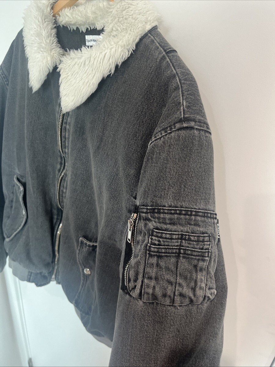 gosha rubchinskiy fur collar bomber jacket | eBay