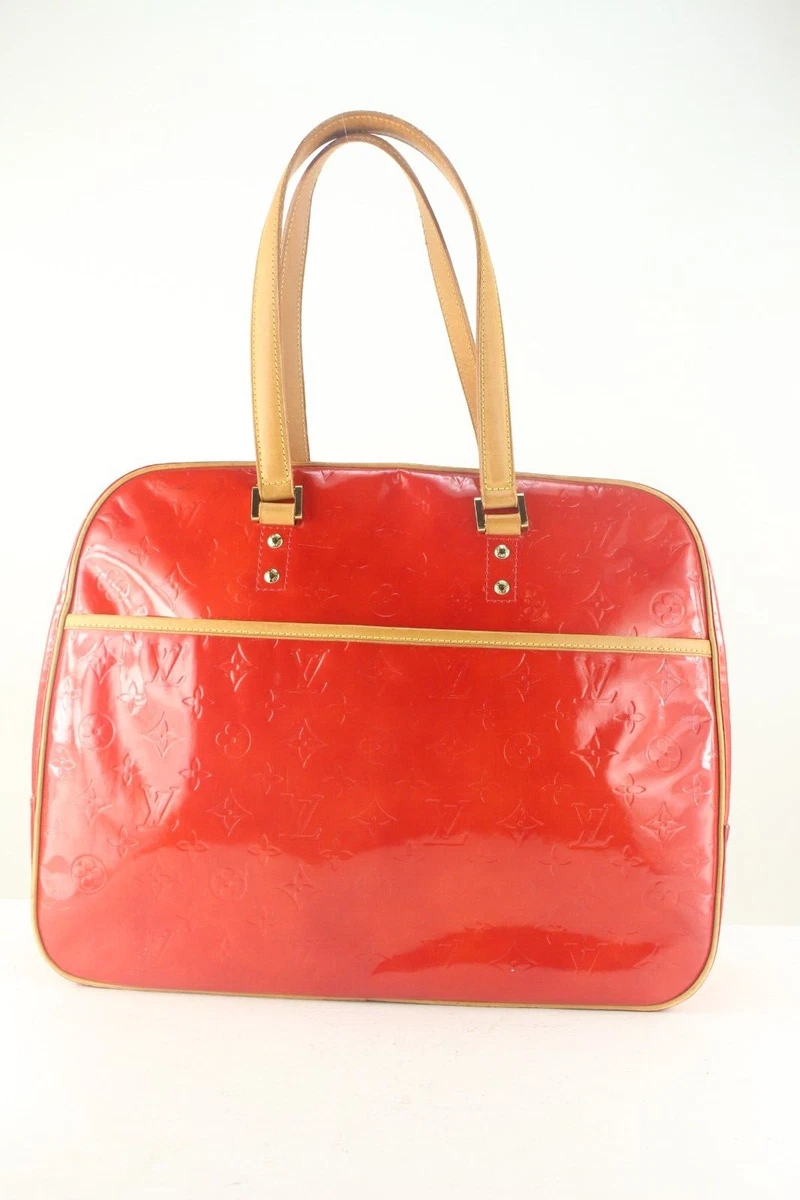 Louis Vuitton Rouge Monogramme Vernis Sutton Voyage Sac