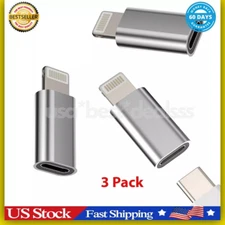 USB C Female to Lightning Male Adapter 3 Pack, Apple MFi Certified, Compatibl...