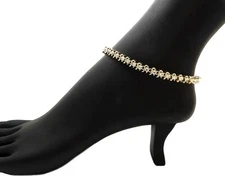 Women Girls Designed Tennis Chain 4mm 10",11",12" Anklet Ankle Bracelet