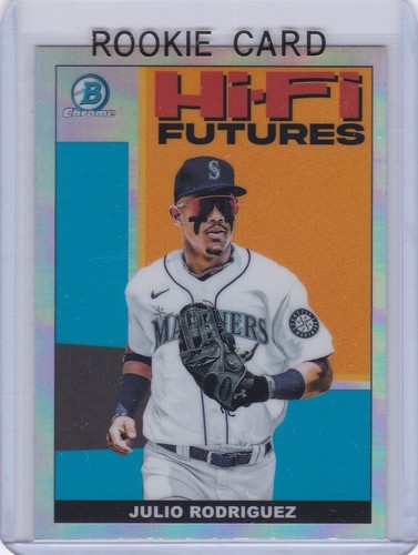 JULIO RODRIGUEZ ROOKIE CARD Bowman Chrome Hi-Fi Futures SEATTLE MARINERS RC!