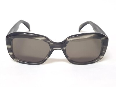 VTG BRITTANY HUDSON SUNGLASSES THICK SQUARE STRIPED EYEGLASSES FRANCE MENS  FRAME