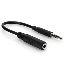 Hosa MHE-158 Headphone Adaptor, 3.5 mm TRRS to Slim 3.5 mm TRRS