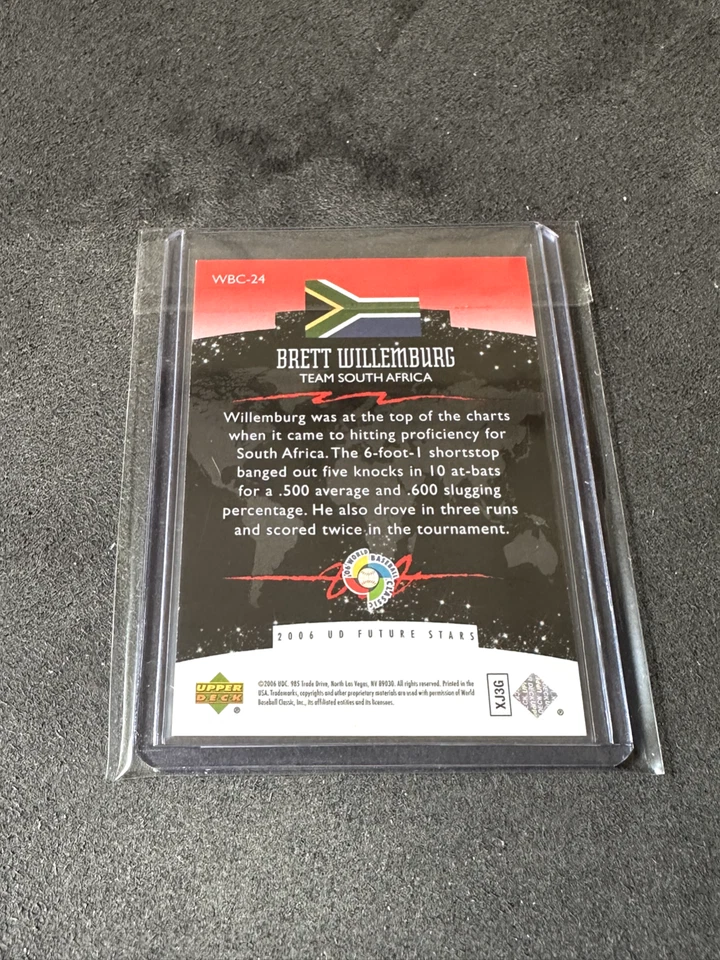 Brett Willemburg 2006 Upper Deck Future Stars WBC Red 151/299 - Image 2 of 2