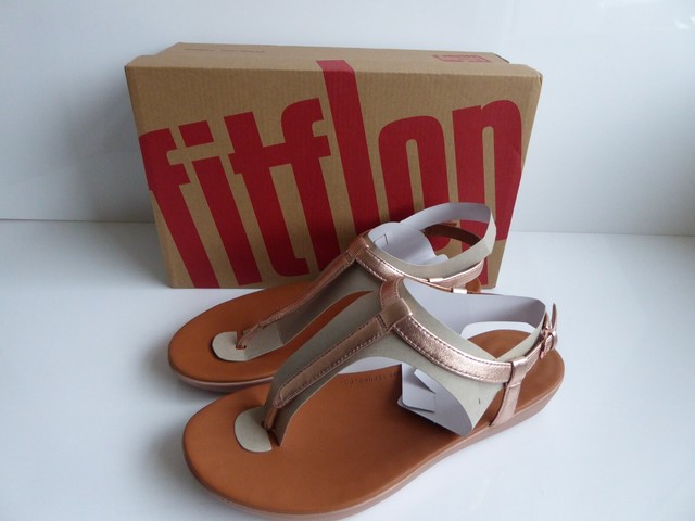 fitflop rose gold sandals