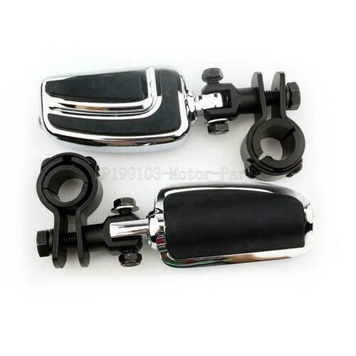 1" to 1-1/4" Foot Pegs Mount Clamps for Honda Yamaha Suzuki Kawasaki Motorcycles - Изображение 3 из 4