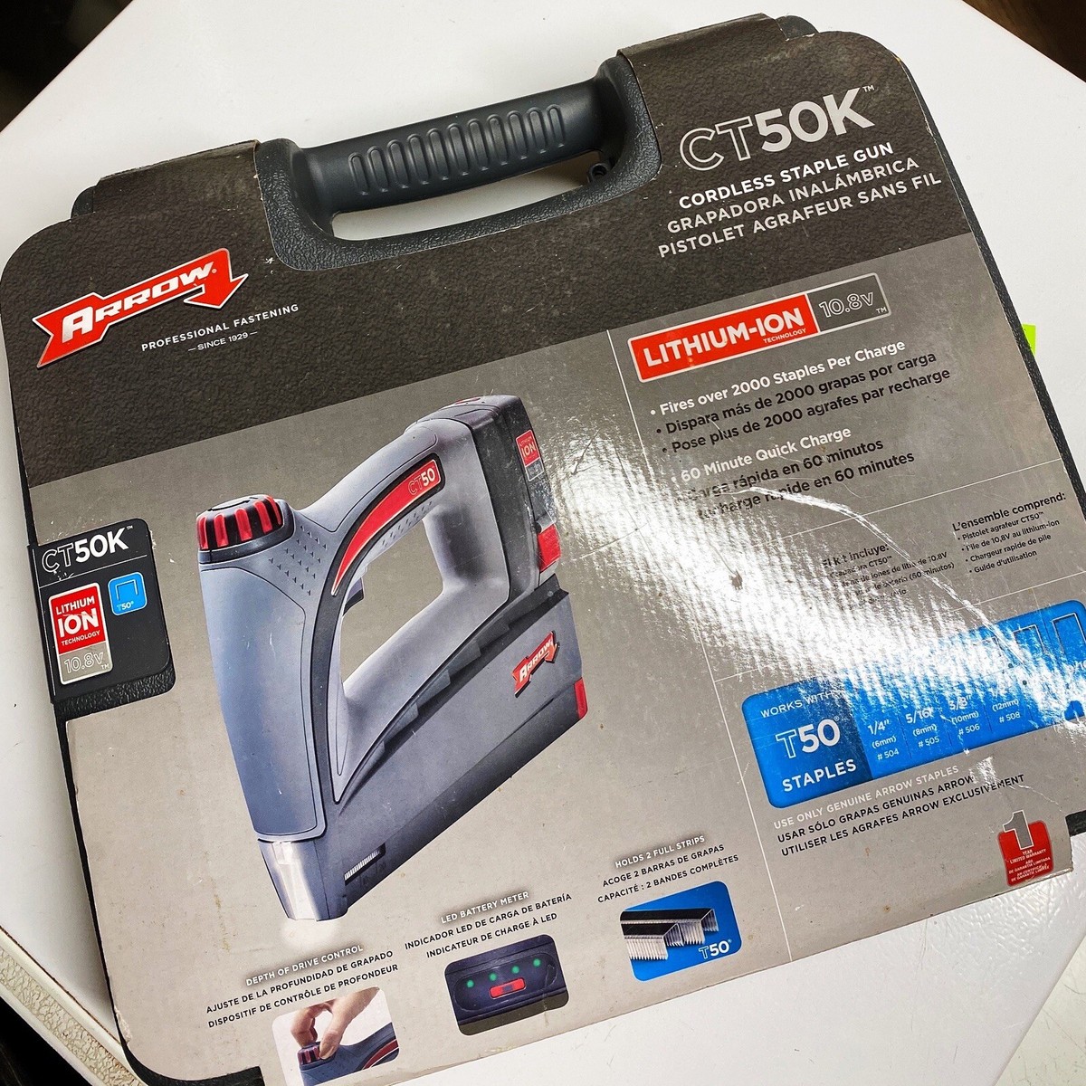 Arrow 3.6V Lithium-Ion Cordless T50 Stapler | WhichOne - View #10