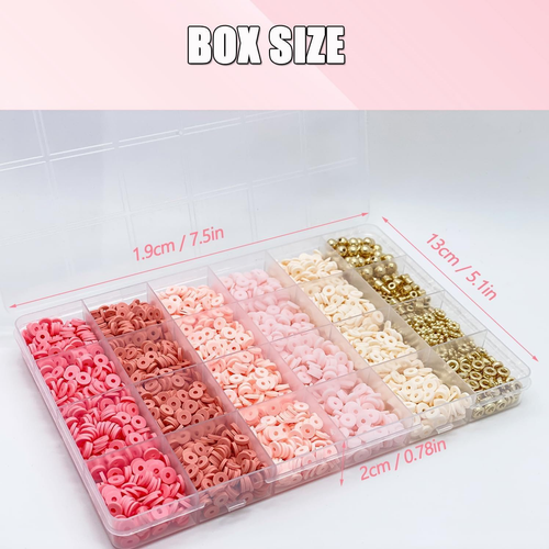 2780Pcs Clay Beads Friendship Bracelet Kit Jewelry Making, Bracelet Making Kit - Picture 4 of 7