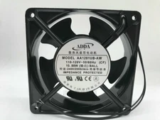 1 PCS ADDA Fan AA1281UB-AW AC 110V-120V  120*120*38mm  2 Wire Aluminum frame