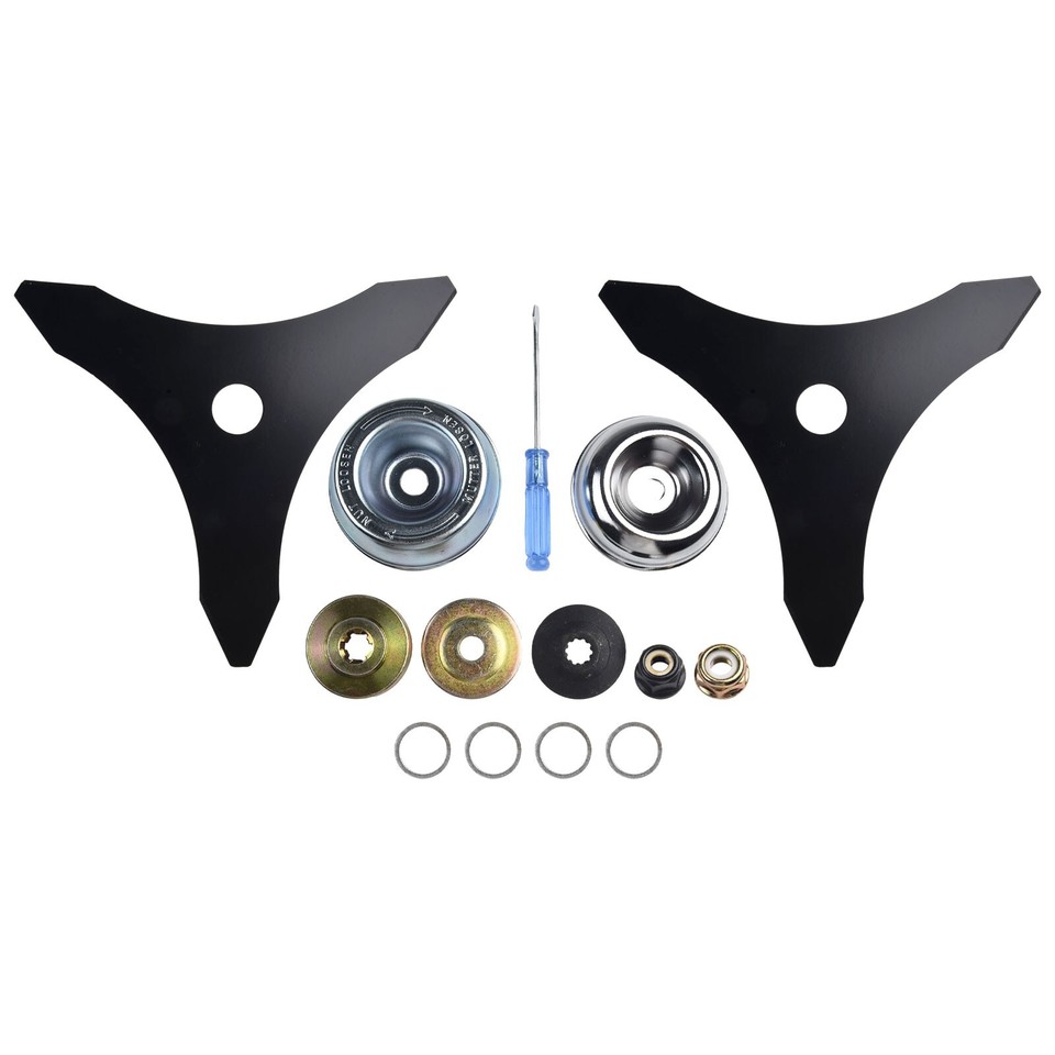 Trimmer Blade Mower Blade 10" 2 Pack Brush Cutter Blades Carbon Steel