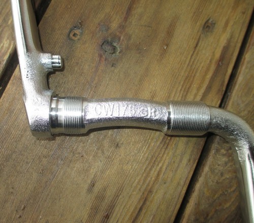 Crank FreeAgent FA Free Agent 1 piece BMX Cranks Chrome 170 or 175mm 24tpi - Picture 4 of 8