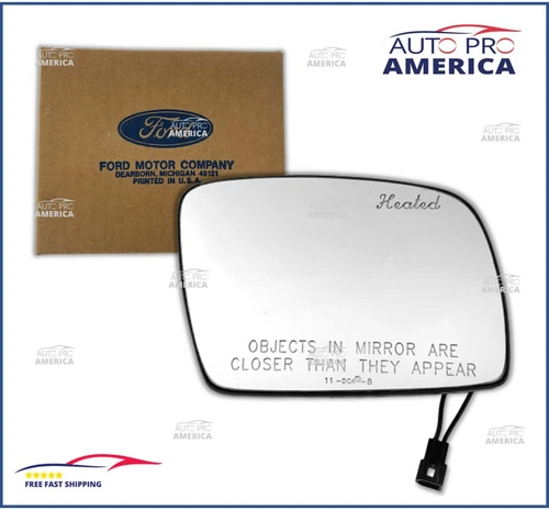 FORD GLASS MIRROR FOR 90 91 92 93 94 LINCOLN TownCar RIGHT SIDE POWER HEATED OEM