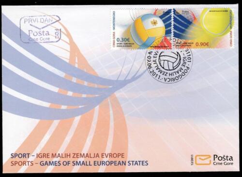 MONTENEGRO SPORT 2011 GAMES OF SMALL EUROPEAN STATES FIRST DAY COVER - Picture 1 of 2