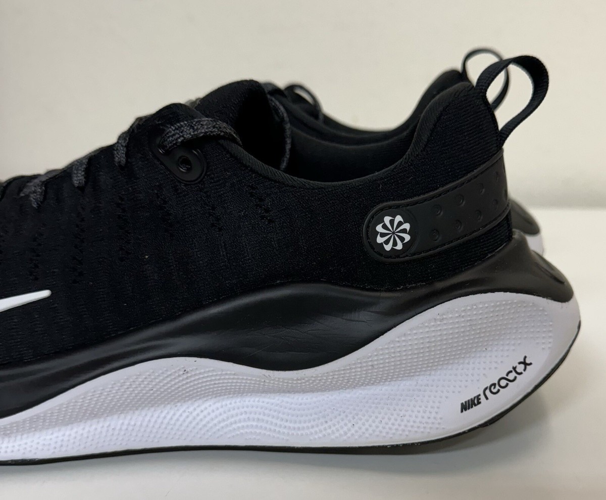 Nike ReactX Infinity Run 4 Mens Sz 11.5 Black White Running
