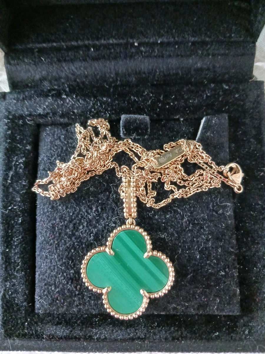 Van cleef magic alhambra long necklace online