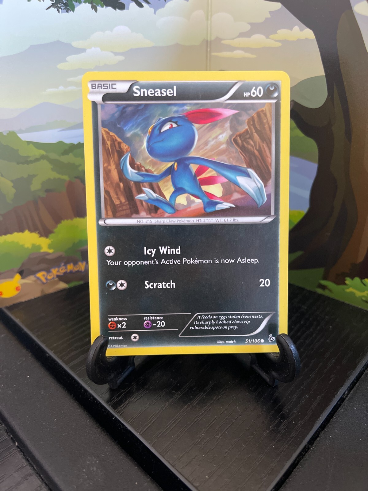 Sneasel 51/106 - Flashfire - Common - Pokemon Card TCG - LP