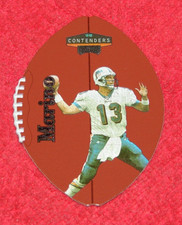DAN MARINO DOLPHINS 1998 PLAYOFF CONTENDERS LEATHER #48 (F-3457)