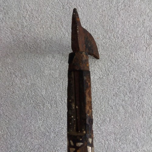 Japanese Antique Firefighter Old Tools Hikeshi Tobiguchi Hand Hook L61.0in FS - Picture 4 of 12