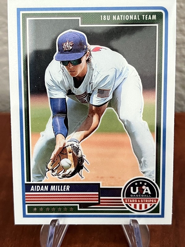 2023 Panini USA Baseball Stars & Stripes - Aidan Miller #56 (RC)