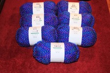 Big Twist Jellybean Yarn Lot Of 7 - Sour Blue Raspberry