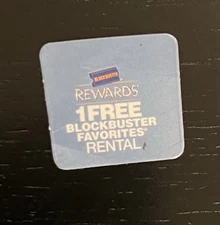 Blockbuster Rewards  Free Rental  Card RARE
