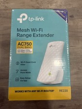 TP-Link RE220 AC750 Wireless Dual Band Wi-Fi Range Extender Repeater Booster New