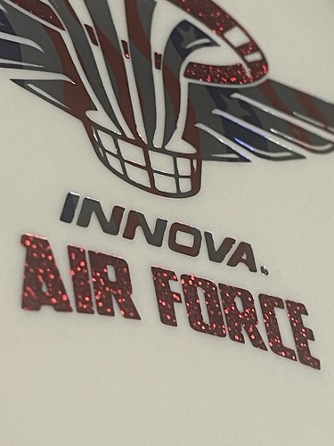 2016 XXL Air Force Glow KC Pro Aviar 175g!!! innova disc golf U.S.A. Flag/red - Picture 5 of 9