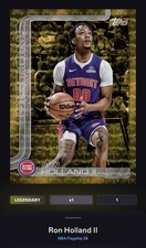 DIGITAL CARD - Topps NBA Collect Ron Holland II Legendary RC 1/1 NBA Flagship