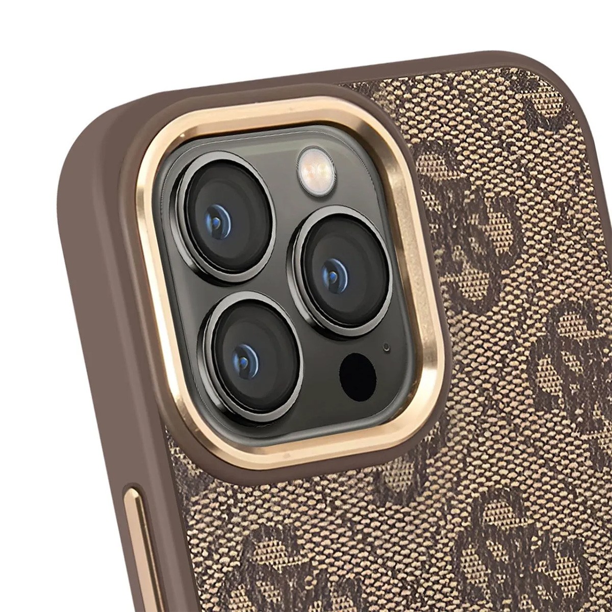 Coque Guess iPhone 13 Pro chic marron, l'accessoire mode pour vos sorties - 2