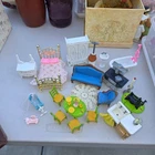 Lot 1980 Mattel The Littles Die-Cast Furniture 30 Pieces All Rooms