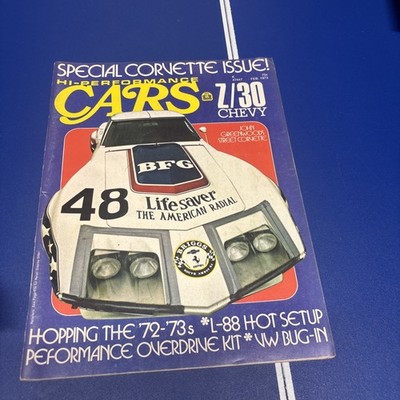 Hi-Performance Cars Magazine Feb 1973 Z/30 Chevy Corvette Issue Magnum