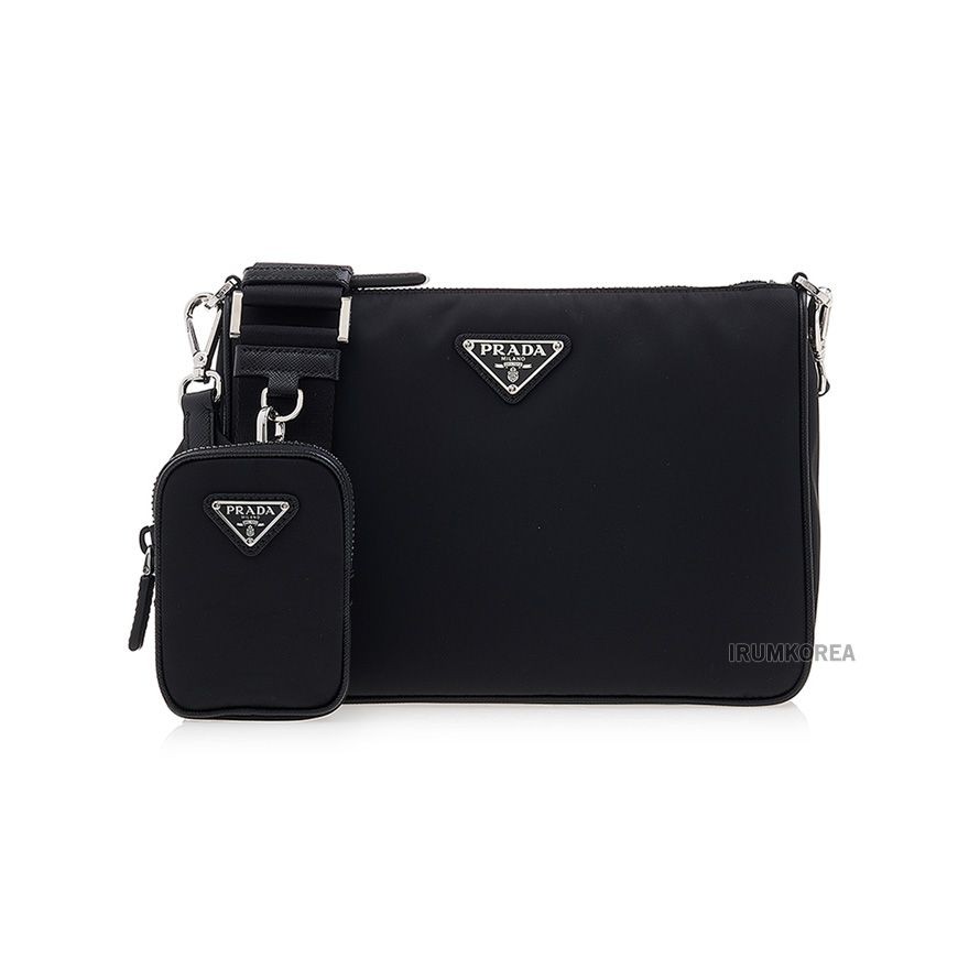 Prada Saffiano Leather Crossbody Bag in Black FW25 141617895