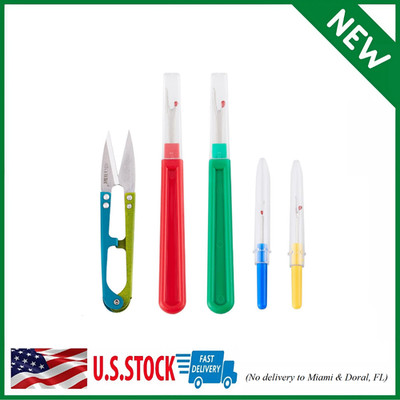 5 Pieces Colorful Seam Ripper Assortment Thread Remover Kit 2 Big and 2 Small US