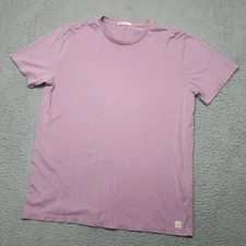 Marine Layer T-Shirt Womens Large Elderberry Purple Crew Neck Short Sleeve Clean