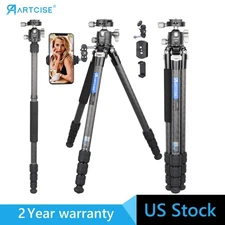Compact Camera Tripod Carbon Fiber Travel Tripod Monopod with 35MM Ball Head