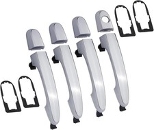 Exterior Door Handle Set 4PCS Chrome w/Gasket Pad Compatible with Kia Sorento