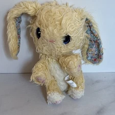 Scruff a Luvs 8" Blossom BUNNY RABBIT Yellow Blue Floral Plush Stuffed Animal