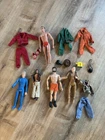 Vtg 1960s 70s GI Joe Action Figure Lot Six Million Dollar Man Mattel Big Jim