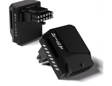 EZDIY-FAB PCIe 5.1 12V-2x6 GPU Adapter, 600W, 90 Right-Angle, RVS, Black