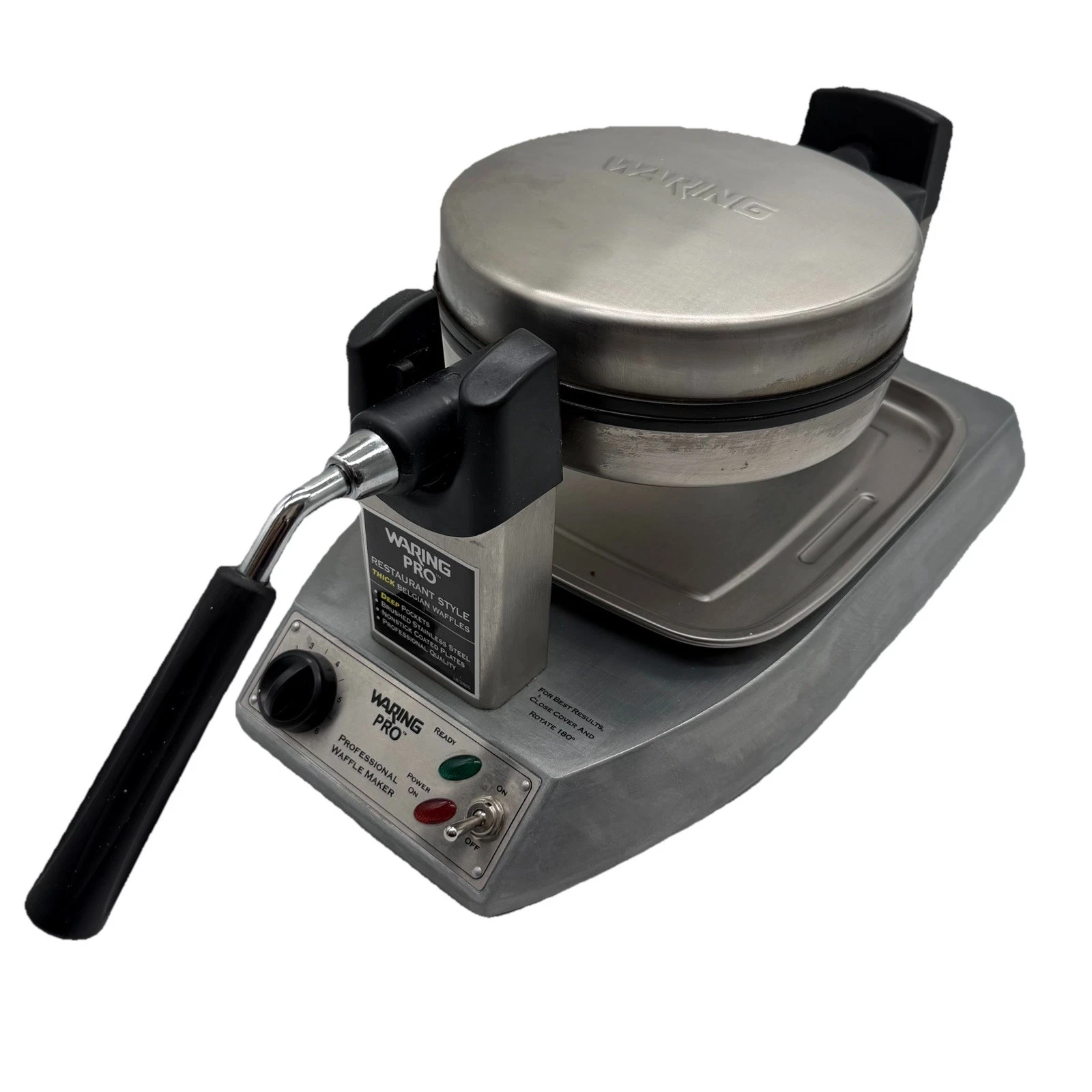 Waring Pro WMK300 Belgian Waffle Maker Stainless Steel Restaurant Style