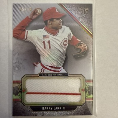 2024 Topps Triple Threads Barry Larkin #RLJBL Jumbo Relic Emerald Refractor 5/18
