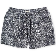 ONIA Swim Trunk Men XL Charles 5  Mesh Lined Elastic Waist Drawstring Shorts Zip