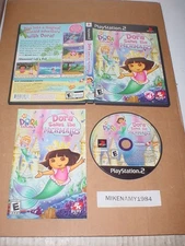 Dora the Explorer Saves the Mermaids game complete w/ manual - Playstation 2 PS2
