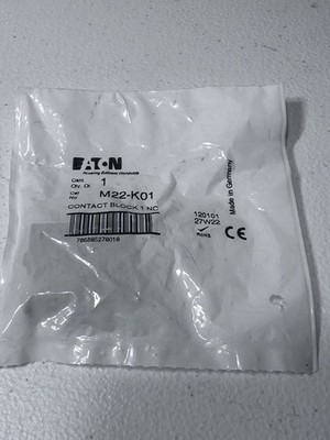 Lot Of 9. EATON M22K01 CONTACT BLOCK