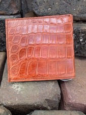 Wild Alligator Hipster fold Wallet croc gator swamp leather hide Credit MR74