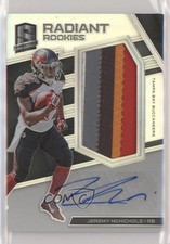 2017 Spectra Radiant Rookie Signatures 296/299 Jeremy McNichols Patch Auto 1j6