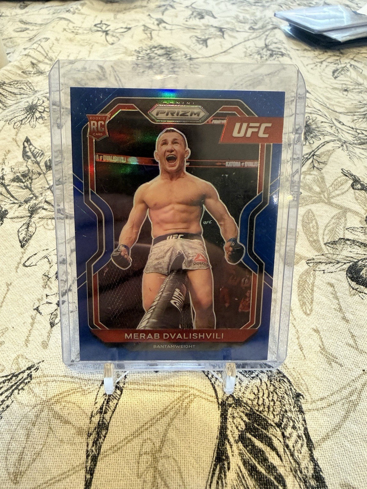 MERAB DVALISHVILI 2021 PANINI PRIZM UFC BLUE PRIZM RC /199