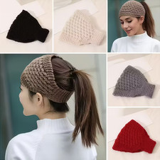 Winter Anti-Sweat Ear Cover Sports Headband Windproof Warm Elastic Knit Headband